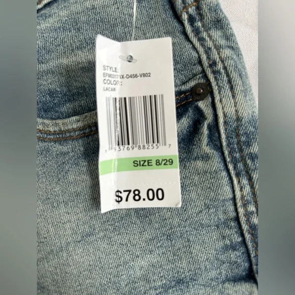 Kensie Womens “The Violet” High Rise Skinny Jean in Vintage Light Wash Sz 8 - Picture 9 of 9